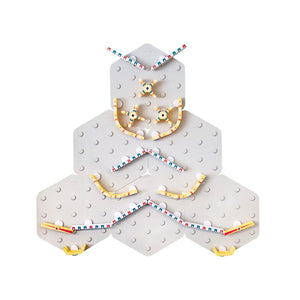 VertiPlay STEM Marble Run | Ultra Fun Play Wall | 6 Mat Bases