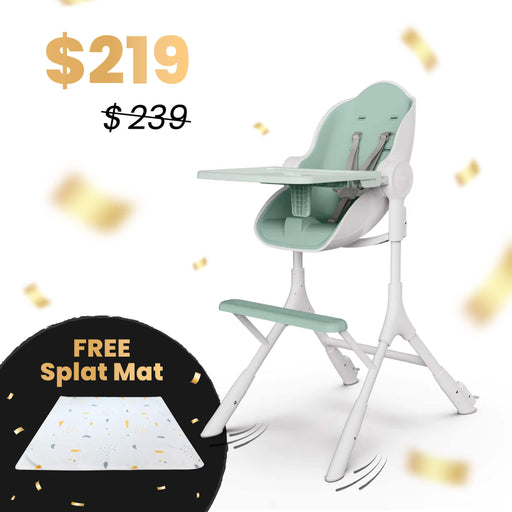 BFCM: Cocoon Z High Chair | Lounger + FREE Splat Mat - Avocado Green