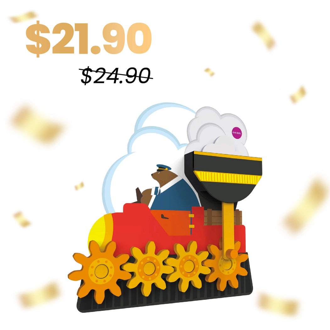 VertiPlay Wall Toy: Round & Round Goes Mr. Bear