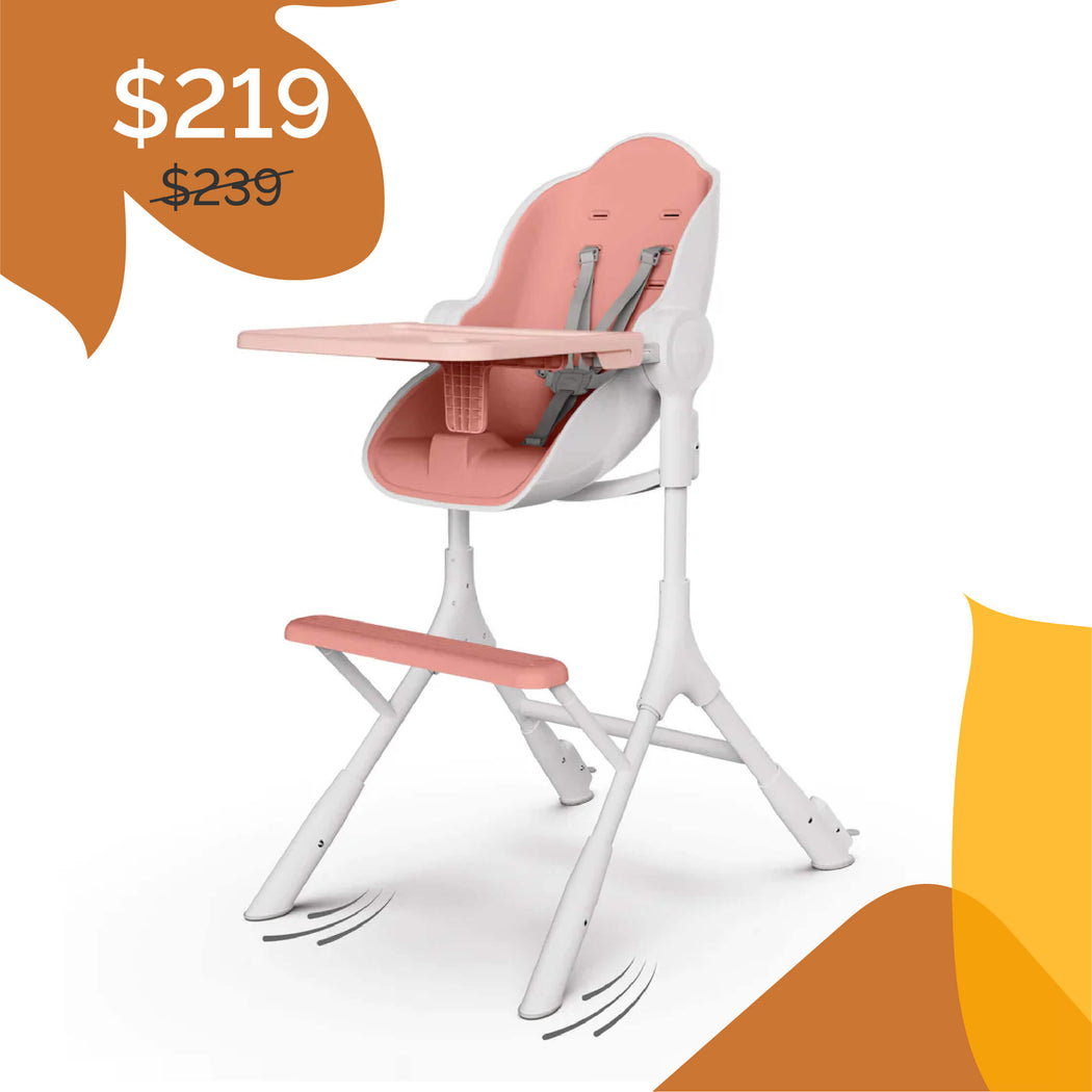Cocoon Z High Chair | Lounger - Cotton Candy Pink