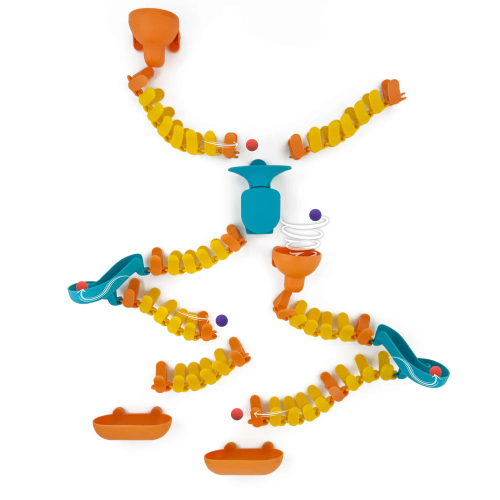 VertiPlay Dino Quest Marble Run - with Magnetic Stick-On Playboard