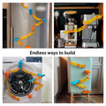 VertiPlay Magnetic Marble Run - Builder Set for any magnetic surface