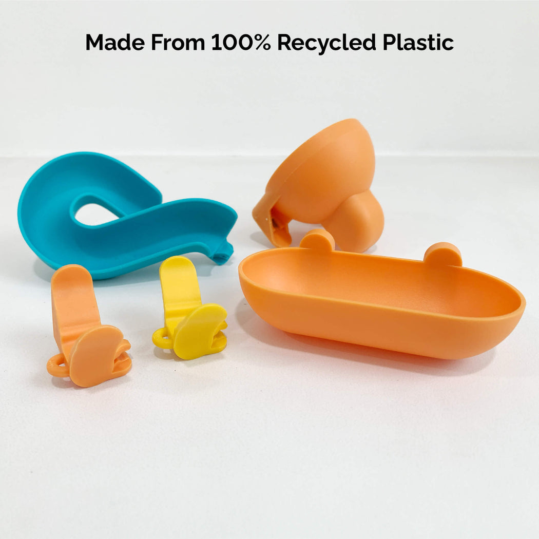 VertiPlay Magnetic Marble Run - Explorer Set with Magnetic Stick-On Playboard