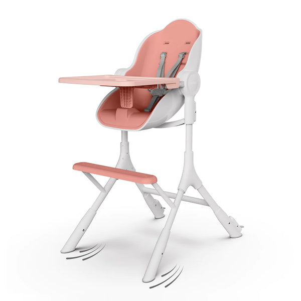 Pink high 2024 chair for baby