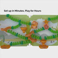 VertiPlay Dino Quest Marble Run - with Magnetic Stick-On Playboard