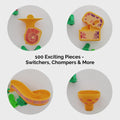 VertiPlay Dino Quest Marble Run - with Magnetic Stick-On Playboard