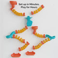 VertiPlay Magnetic Marble Run - Builder Set for any magnetic surface