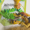 VertiPlay Dino Quest Marble Run - with Magnetic Stick-On Playboard
