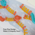 VertiPlay Magnetic Marble Run - Explorer Set with Magnetic Stick-On Playboard