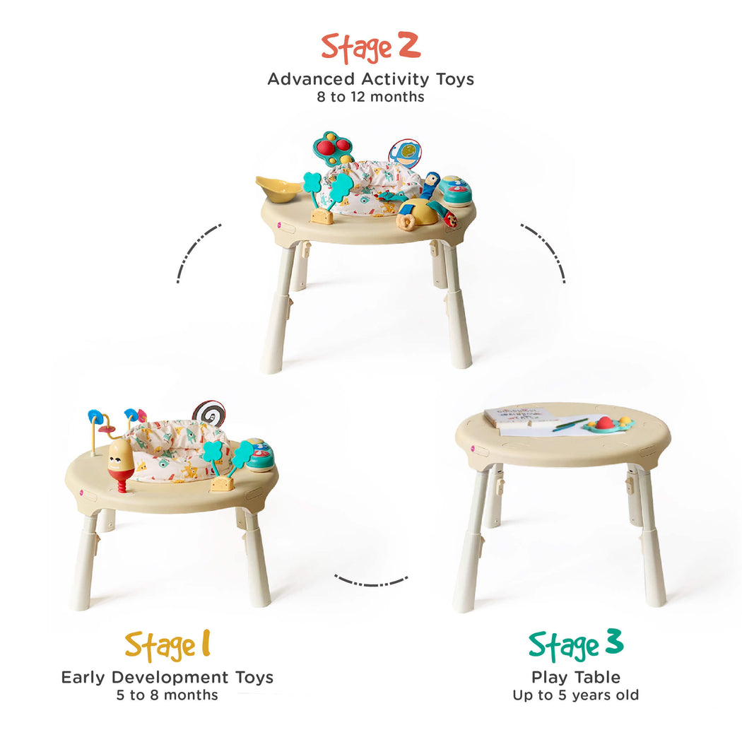 PortaPlay Stage-Based Activity Center - Monsterland Adventures + Stools Combo
