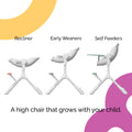 Cocoon Z High Chair | Lounger - Cotton Candy Pink