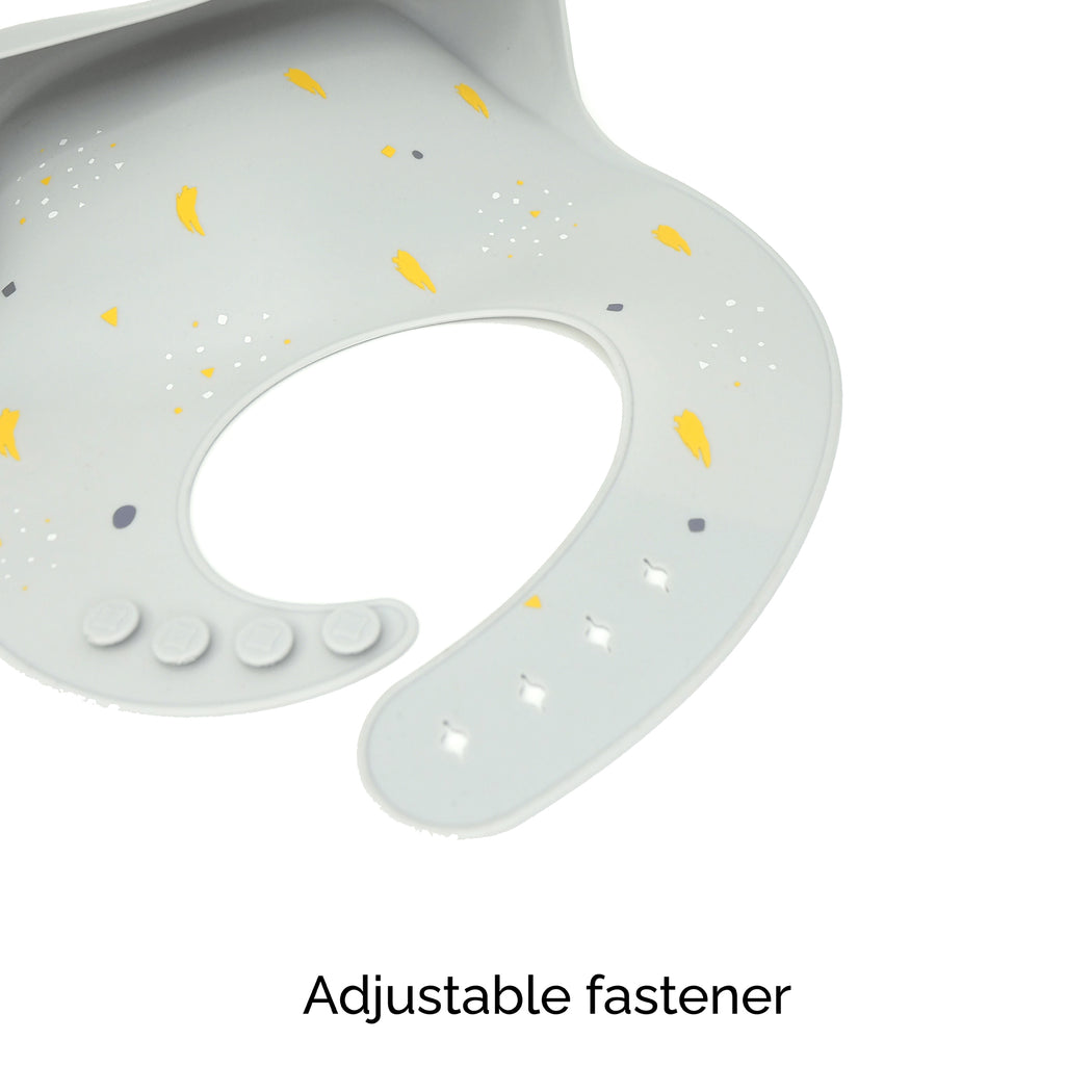 Baby Silicone Bib - Earl Grey