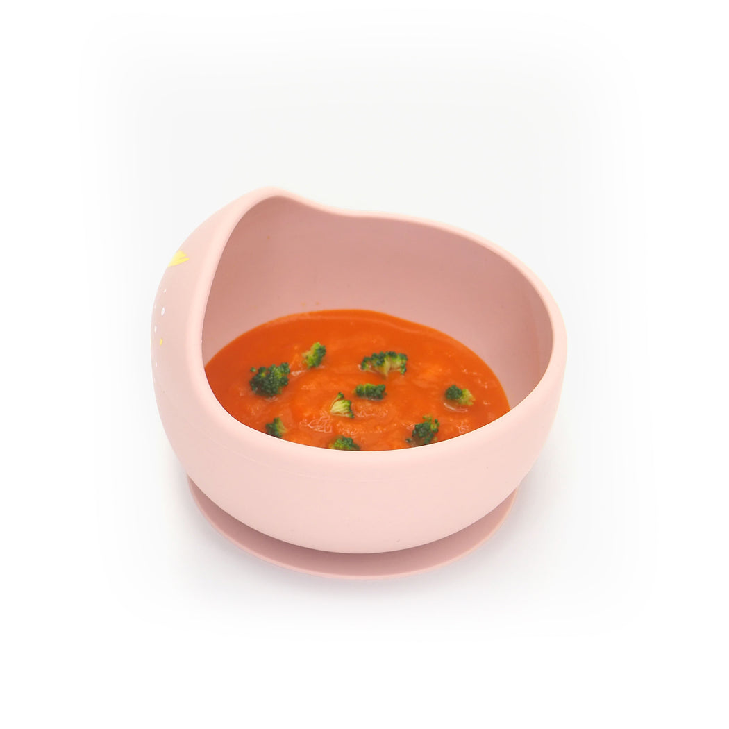 Baby Bowl & Spoon - Grapefruit Pink