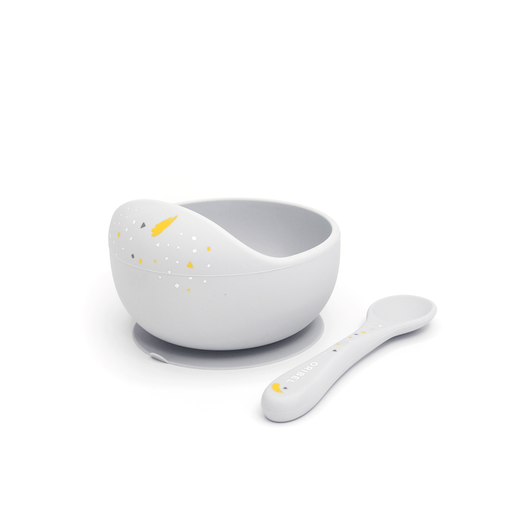 Baby Bowl & Spoon - Earl Grey | Oribel