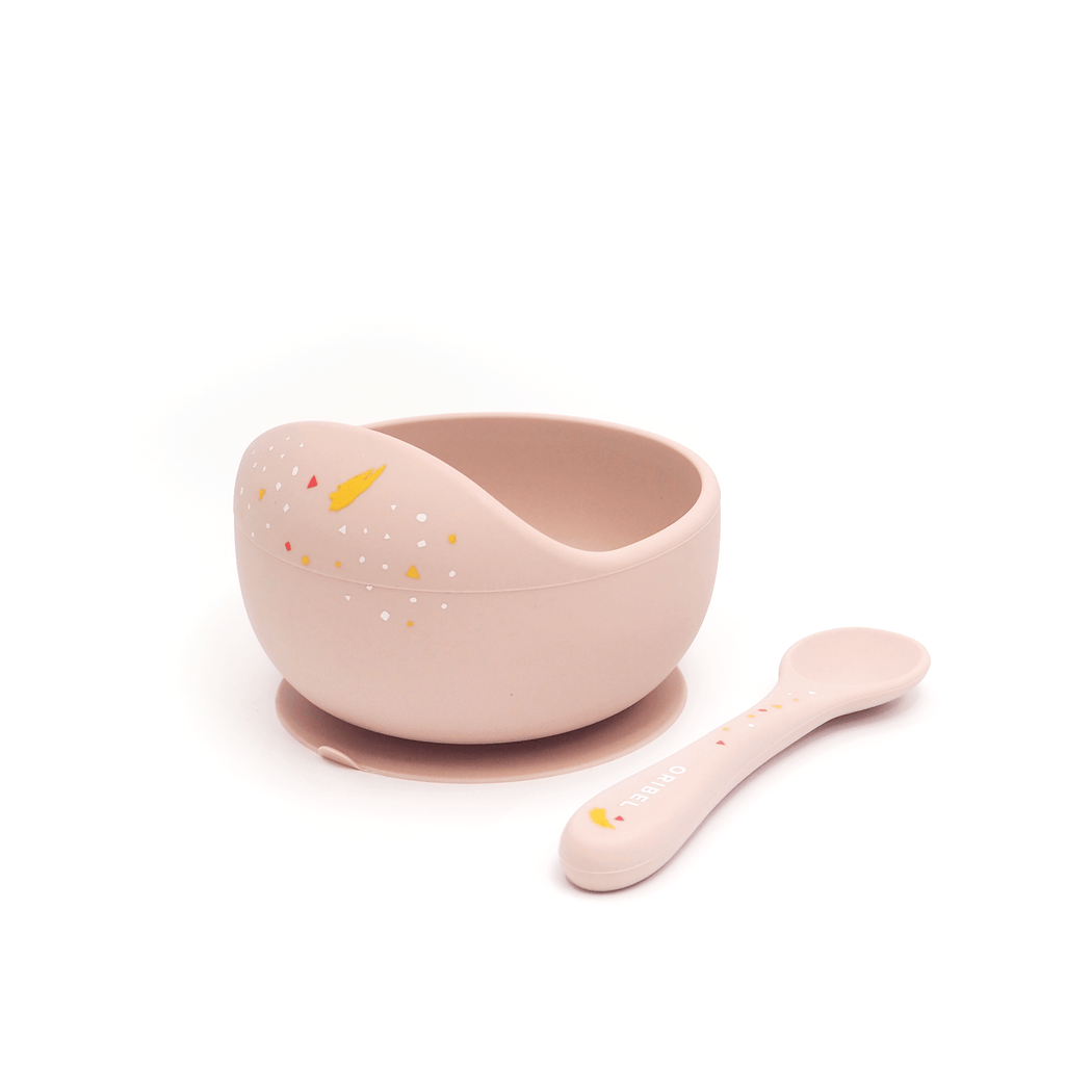 Baby Bowl & Spoon - Grapefruit Pink