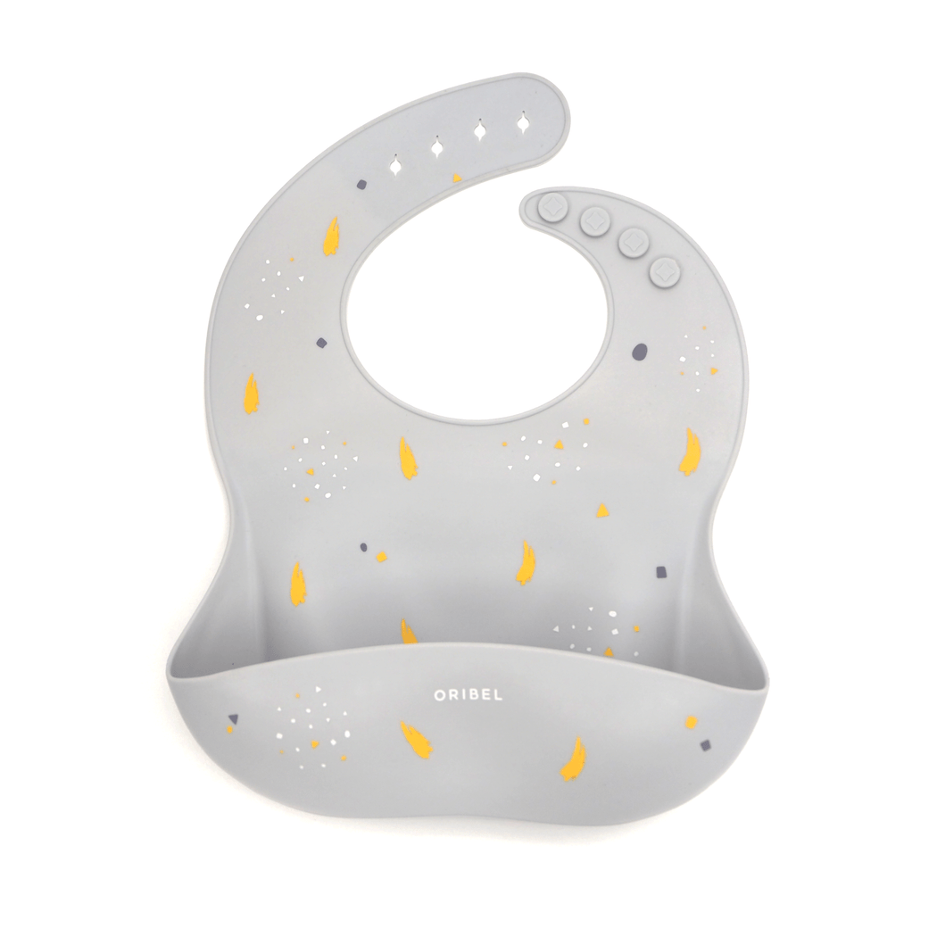 Baby Silicone Bib - Earl Grey