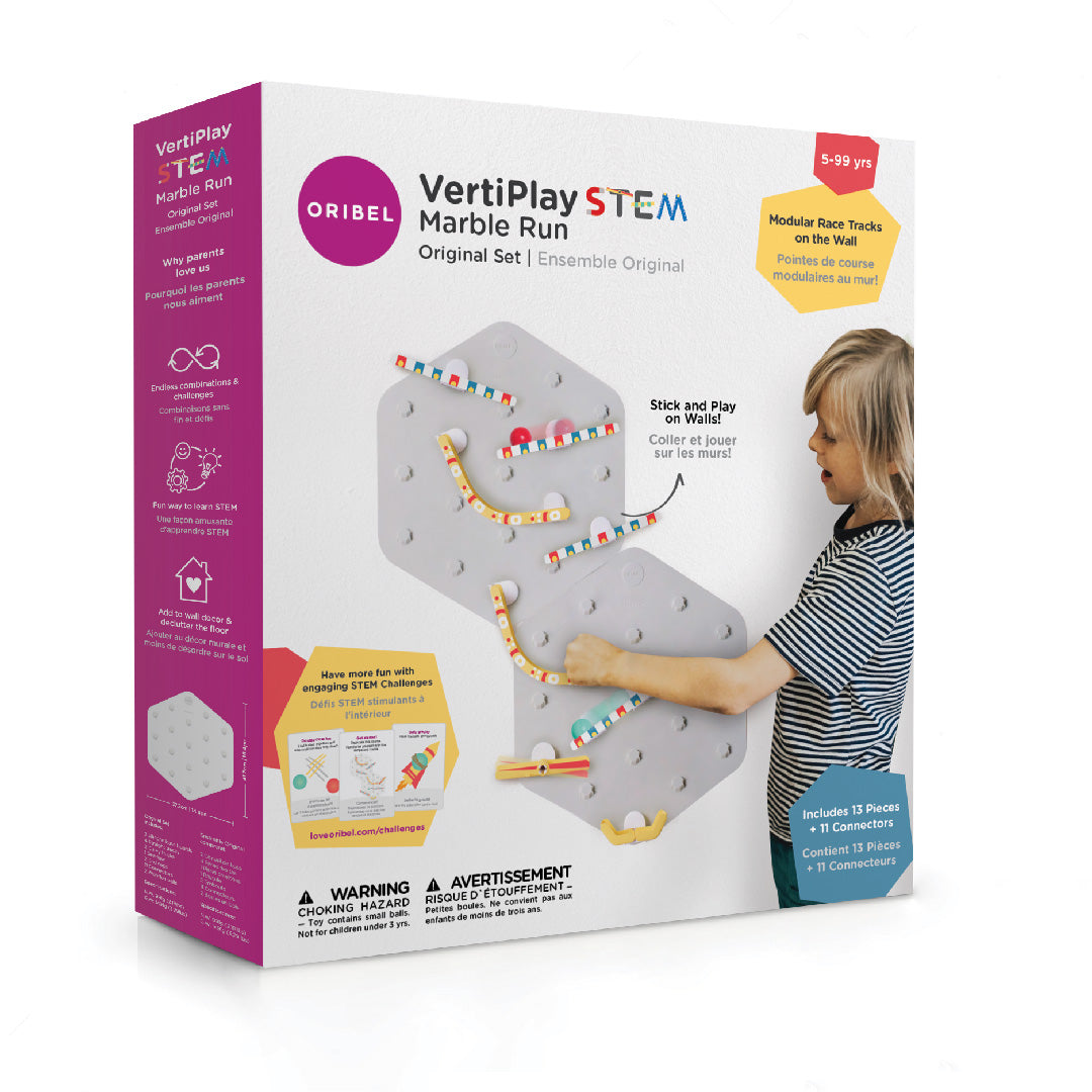 VertiPlay STEM Marble Run | Original Set of 2 | Oribel